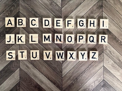 Scrabble letters fridge - letters,