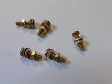 M3x8 brass pan head bolts - brass,
