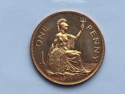 George proof penny 1951 - george,