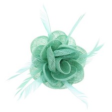 Mint Green Rose Net Fascinator
