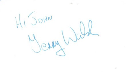 Terry walsh signed autograph - walsh,