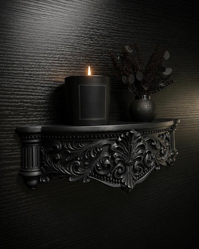 Black gothic wall shelf for - gothic,