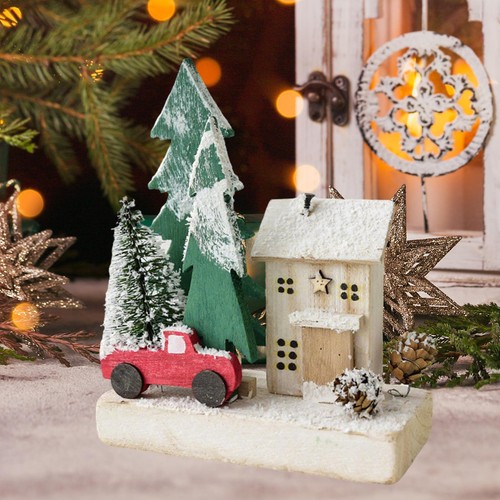 Small christmas snow village - christmas,