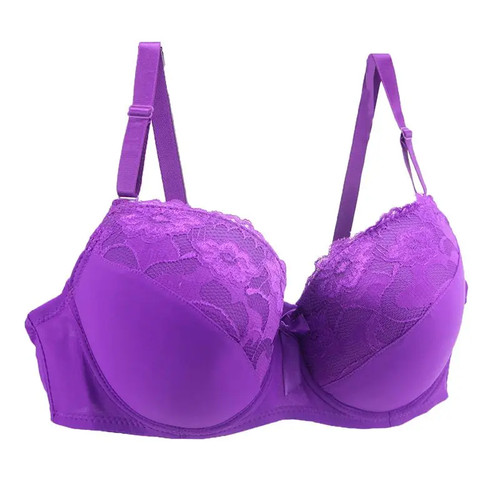 Lace push bra floral - lace, up