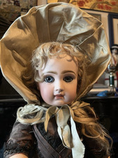 Beautiful antique 19th century antique twin doll hat, SFBJ, Steiner, Bru