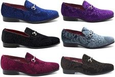 Mens Dress Velvet Slip On