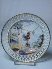 Bing & Grondahl OPENING DAY OF THE CRAYFISH SEASON 4.6" Plate Carl Larsson Art