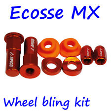 Apico Rim Lock Nuts KTM SX85 Wheel Bling Kit Orange Dust Caps