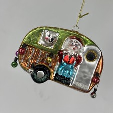 Blown Glass Retro Camper