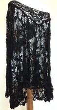 NEW TOPSHOP BLACK CROCHET