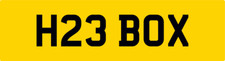 HORSEBOX OLD H REG NUMBER