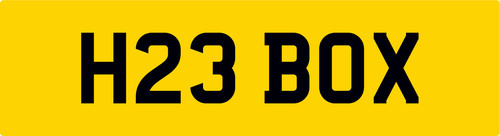 Horsebox old reg - h, number