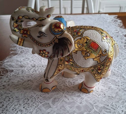 Marble stone lucky elephant - marble,