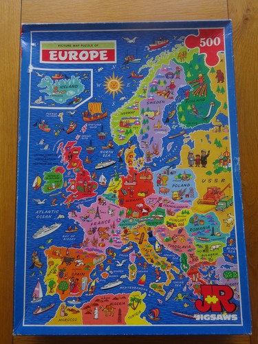 Europe picture map jigsaw 500 - picture,