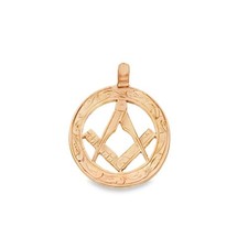 9ct Yellow Gold Round Masonic