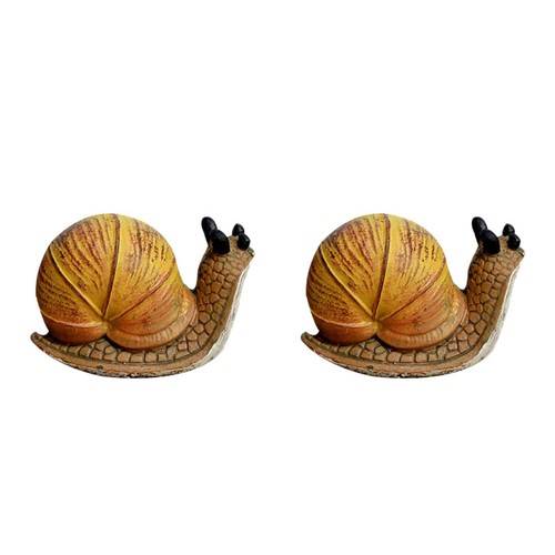 2pcs resin snail - 2pcs,