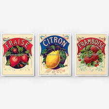 Triptych Set of 3 Kitchen