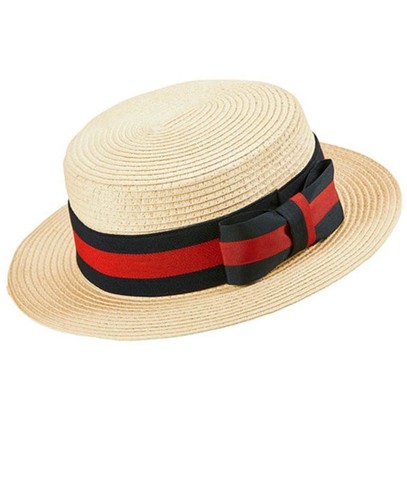 Deluxe straw boater - deluxe,