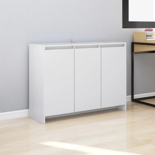 Sideboard white 102x33x75cm - white,