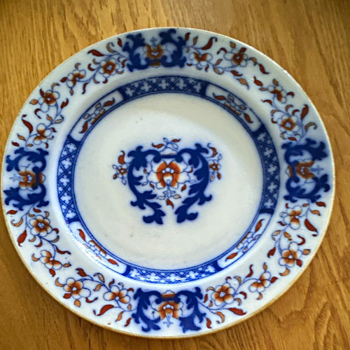 Minton white blue orange - &,