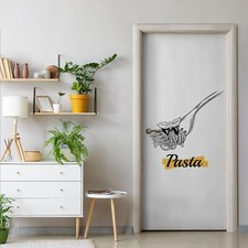 Adhesive film door wallpaper