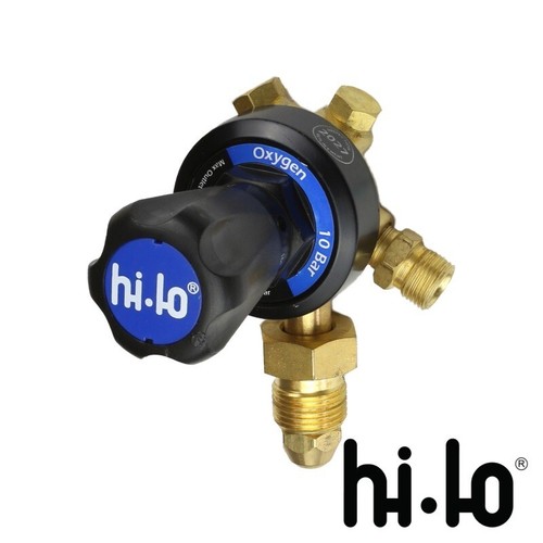 Oxygen regulator single - hi-lo,