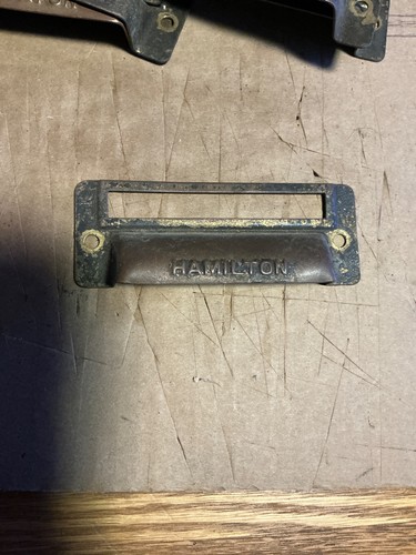 Antique hamilton label slot - antique,