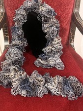 Handmade Knitted Ruffled Gray