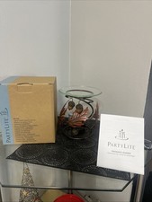 Partylite Falling Leaves Fragrance Warmer 2011 P91102 Metal Leaves Acorn Retired