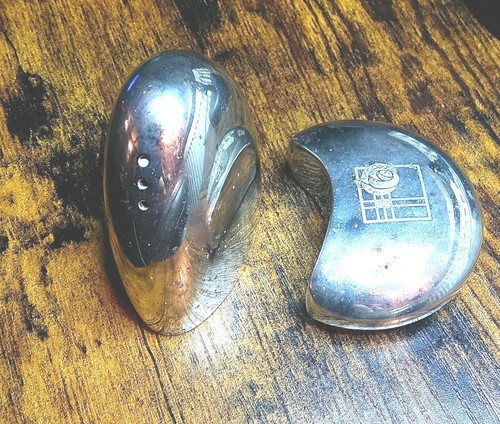 Unusual silver metal - metal, salt
