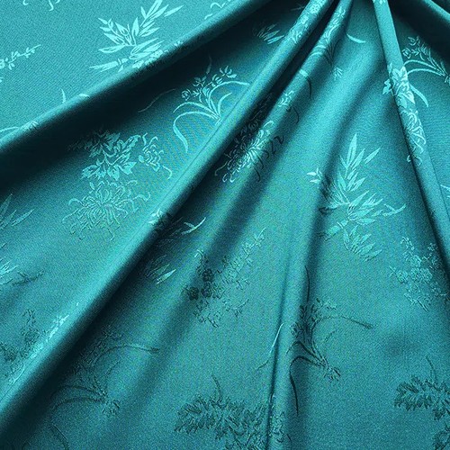 Chinese brocade floral - chinese, satin