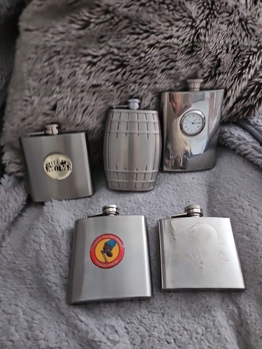 Assorted hip flasks 6oz - hip,