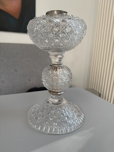 Victorian daisy cut glass oil - daisy,