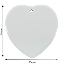 Ceramic Heart Sublimation