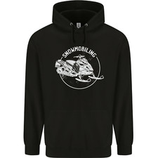 Winter Sports A Snowmobile Childrens Kids Hoodie