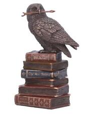 Owl On Spell Books Bronze Figurine