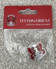 Leyton Orient FC Official Merchandise Crest Pin Badge - Butterfly Pin