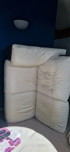 Piece white leather suit - piece,