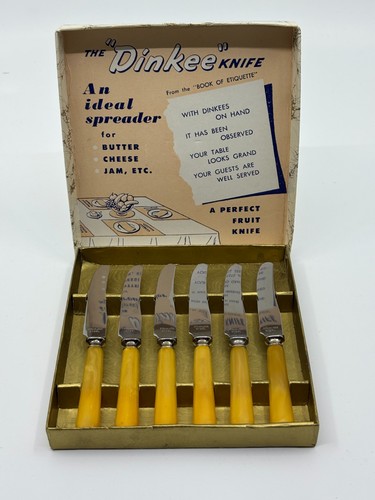 Vintage set faux bone - x,