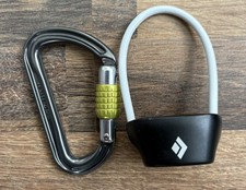 Rock Climbing Locking Carabiner and Belay Device