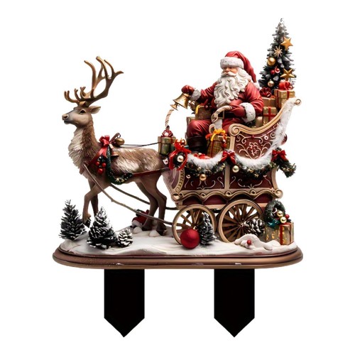 Santa claus and reindeer - claus,