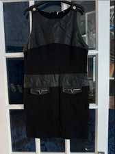 BLACK VERSACE COLLECTION DRESS SIZE M UK 10 NEW WITHOUT TAGS GENUINE RRP £498