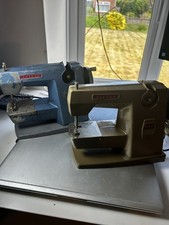 Two 1950s Vulcan Children’s Sewing Machines One Hand Crank And One Electric