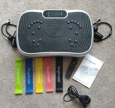 WeightWorld Vibration Plate – 99 Levels, 5 Modes, Bluetooth & Bands
