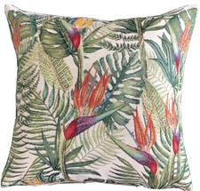 Flowers Cushion Cover Birds Of