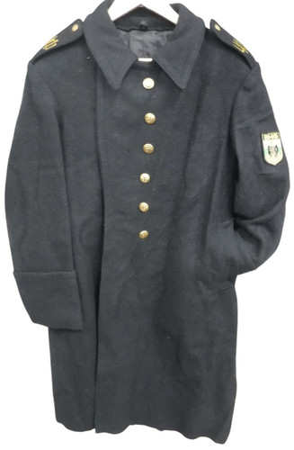 Wool great coat bulgarian navy - wool,