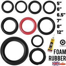 6" 6.5" 8" 5" inch Woofer Speaker Part Rubber Surrounds Repairs Spare Foam 195MM