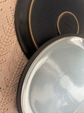 2 Denby Blue Jetty Dinner Plates 27cm/ 10.5"