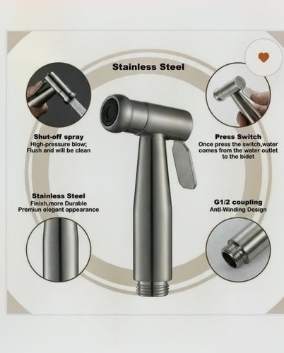Handheld bidet toilet set - handheld, with