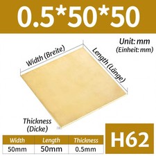 Brass sheet various - brass, sizes